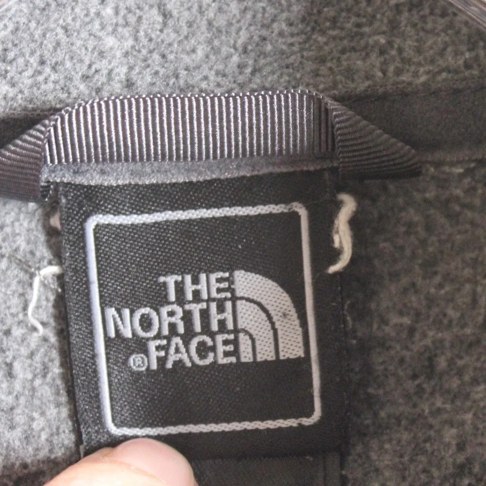 The North Face Men's Fleece Jacket Grey Full Zip Warm Outdoor Casual Size Large‎